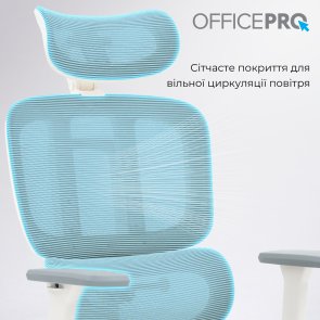 Крісло OfficePro Skyline Footrest OC750 White/Light Gray (OC750-W-LG-LG)