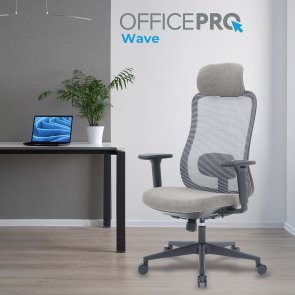 Крісло OfficePro Wave OC599 Black/Dark Gray (OC599-B-DG-DG)