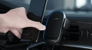 Фото: Кріплення для мобільного телефону Xiaomi 50W Wireless Car Charger Black (BHR6748GL) № 7 | KTC