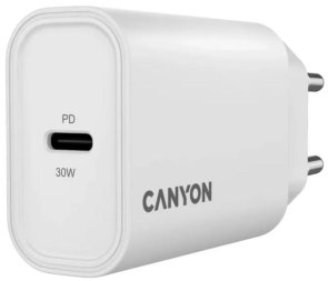 Зарядний пристрій Canyon OnCharge 30CL 30W White (CNE-CHA30CLW)