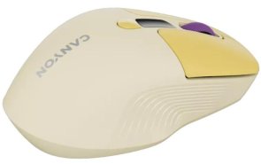 Миша Canyon MW-26 LCD Silent Dual Mode Wireless Yellow (CNS-CMSW26Y)