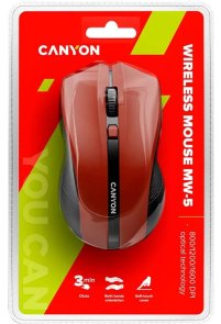 Миша Canyon Wireless Red/Black (CNE-CMSW05R)