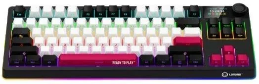 Фото: Клавіатура Lorgar KBP70TKLW Toxic Purple ENG WL/RT/USB Black/Red (LRG-KBP70TKLW-BK-US) № 2 | KTC