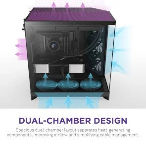 Фото: Корпус NZXT H9 Flow Black with window (CM-H92FB-01) № 8 | KTC