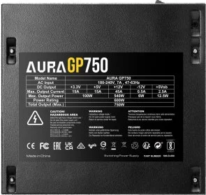 Фото: Блок живлення Gamdias 750W Aura GP750 (4711514500820) № 5 | KTC