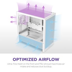 Корпус NZXT H3 Flow White with window (CC-H31FW-01)