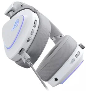 Фото: Гарнітура ASUS ROG Delta II Wireless Moonlight White (90YH03W0-BHUA10) № 8 | KTC