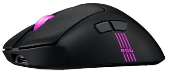 Миша ASUS ROG Keris II Origin WL/BT/USB Black (90MP04A0-BMUA00)
