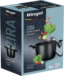 Фото: Каструля Ringel Zira 6.3L Black (RG-21006-24h) № 4 | KTC