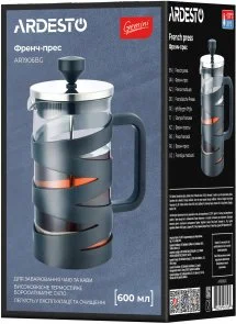 Фото: Френч-прес Ardesto Gemini 600ml Black (AR1906BG) № 6 | KTC