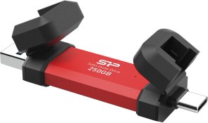 Зовнішній SSD-накопичувач Silicon Power DS72 250GB Red (SP250GBUC3S72VPR)