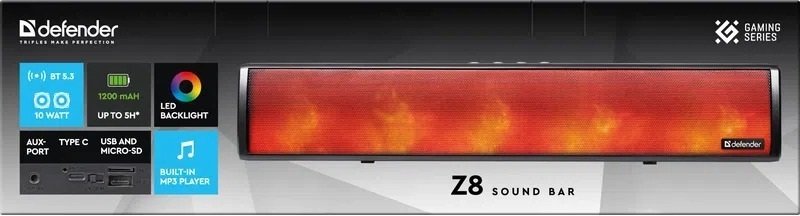 Саундбар Defender Z8 Black (65118)