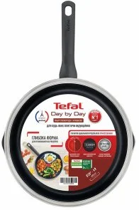 Фото: Сковорода Tefal Day by Day 28cm Black (B5580623UA) № 8 | KTC