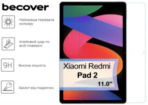 Фото: Захисне скло BeCover for Xiaomi Redmi Pad 2 (713570) № 2 | KTC