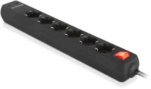 Фото: Мережевий фільтр Real-EL RS-Protect 605 6/3m Black (EL122300041) № 2 | KTC