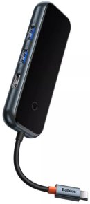USB-хаб Baseus AcmeJoy 5 Port Dark Gray (WKJZ010113)