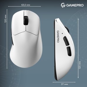 Миша GamePro Genesis Asgard Surt WL/BT/USB White (GM017W)