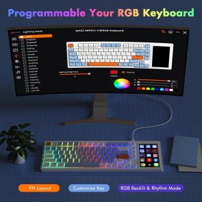 Ajazz AKP815 Red Switch RGB USB White (AKP815-R-WBO)