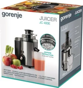 Фото: Соковижималка відцентрова Gorenje JC400BE № 7 | KTC