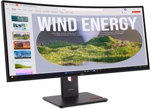 Фото: Монітор Lenovo ThinkVision T34wd-40 (64AEGAT1UA) - 34" VA / 3440x1440 / 120 Гц / HAS № 2 | KTC