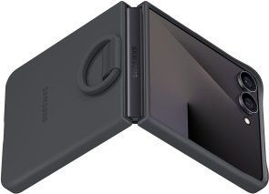 Чохол Samsung for Flip 7 - Silicone Case with Ring Black (EF-PF766TBEGUA)