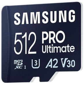 FLASH пам'ять Samsung Pro Ultimate UHS-I U3 A2 V30 Micro SDXC 512GB with USB adapter (MB-MY512SB/WW)