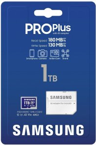 FLASH пам'ять Samsung Pro Plus UHS-I V30 U3 A2 Micro SDXC 1Tb Blue with adapter (MB-MD1T0SA/EU)