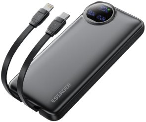 Батарея універсальна Essager Heteromypil 22.5W digital display 10000mAh Black (EDY1W-YT01-Z)