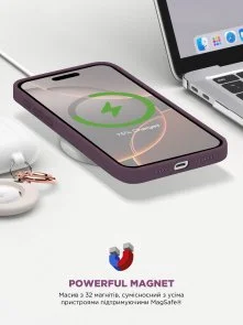 Фото: Чохол ArmorStandart for Apple iPhone 16 Pro - ICON2 MagSafe Plum (ARM81317) № 9 | KTC
