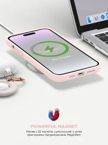 Фото: Чохол ArmorStandart for Apple iPhone 15 - ICON2 MagSafe Light Pink (ARM72733) № 9 | KTC