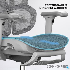 Крісло OfficePro Elite OC950G Grey
