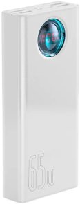 Батарея універсальна Baseus Amblight 30000mAh 65W White with USB-C (PPLG000102)