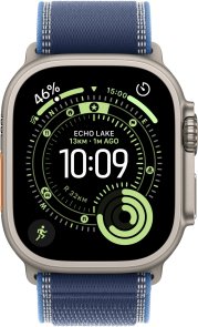 Смарт годинник Apple Watch Ultra 3 - 49mm Natural Titanium Case with Blue/Bright Blue Trail Loop - S/M (MEWR4)