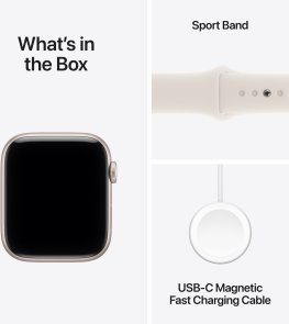 Смарт годинник Apple Watch SE 3 GPS LTE - 40mm Starlight Aluminium Case with Starlight Sport Band -M/L (MEP74)