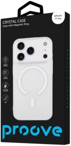 Чохол Proove for Apple iPhone 17 Pro - Crystal Case with Magnetic Ring Transparent (PCCCIP17P001)