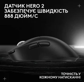 Фото: Миша Logitech G Pro X Superlight 2 Dex Wireless Black (910-007357) № 13 | KTC