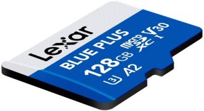 FLASH пам'ять Lexar Blue Plus Micro SDXC 128Gb (LMSBLPL128G-BNANG)