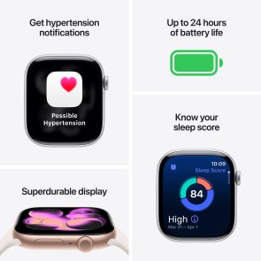 Смарт годинник Apple Watch 11 GPS LTE 46mm - Natural Titanium Case with Stone Grey Sport Band - M/L (MFCX4)