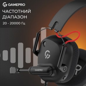 Гарнітура накладна GamePro Genesis Mercury, Black ( Gaming )