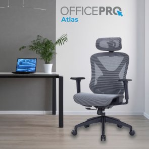 Крісло OfficePro Atlas OC630-B-DG-DG Black/Dark Gray
