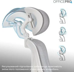 Фото: Крісло OfficePro Atlas OC630-W-LG-LG White/Light Gray № 14 | KTC