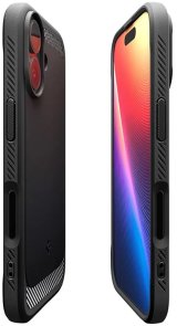 Чохол Spigen for Apple iPhone 17 - Rugged Armor MagFit Matte Black (ACS10367)