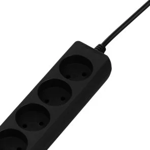 Фото: Мережевий фільтр 2E U05M3BK 5/3m Black (2E-U05M3BK) № 4 | KTC