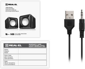 Колонки Real-EL S-10 Black (EL121100020)