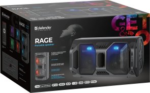 Акустика для вечірок Defender Rage Black (65109)