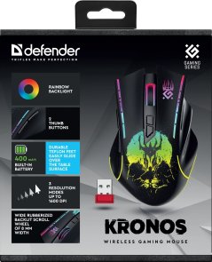 Миша Defender Kronos GM-695 Black (52695)