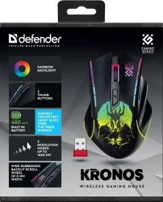 Фото: Миша Defender Kronos GM-695 Black (52695) № 9 | KTC