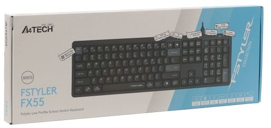 Клавіатура A4tech Fstyler FX55 Black