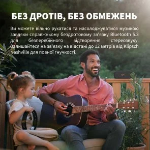 Фото: Портативна колонка Klipsch Nashville Bluetooth Black (1071975) № 11 | KTC