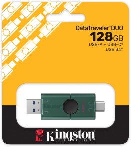 Флешка USB Kingston DataTraveler Duo 128GB Green (DTDEG2/128GB)